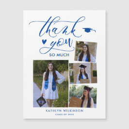 Elegant Script Blue 4 Photo Studenten Tack