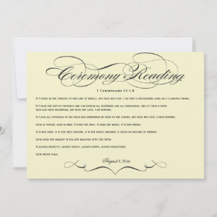 Elegant Script Brölloscermoni Läsning