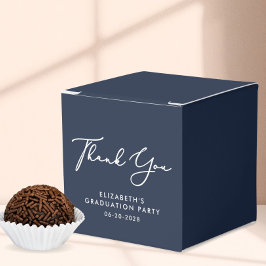 Elegant Script BueGraduation Party Tack Presentaskar