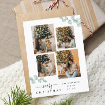 Elegant Script Chic Botanisk julklapp