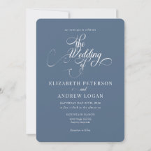 Elegant Script Classic Wedding-inbjudningar