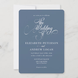 Elegant Script Classic Wedding-inbjudningar Inbjudningar