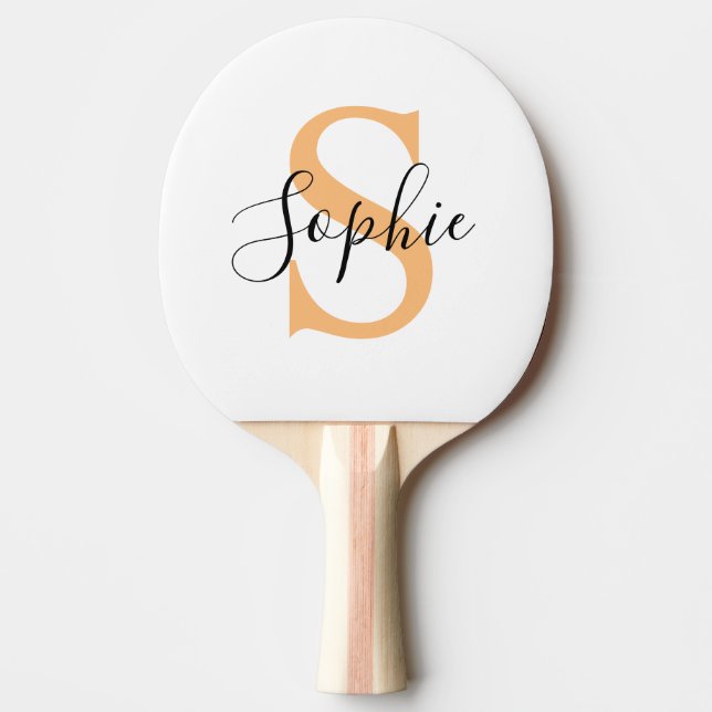 Elegant Script Custom Name Personalized Gift Pingisracket (Framsidan)