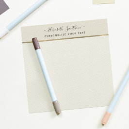 Elegant Script - enkel minimalt Personal Stationer Anteckningskort