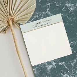 Elegant Script - enkel minimalt Personal Stationer Anteckningskort