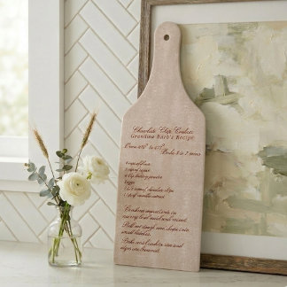 Elegant Script Familje Recept Elfenben