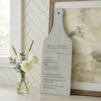 Elegant Script Familjerecept Blå
