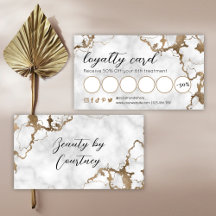 Elegant Script Faux Guld Marble Beauty Salon