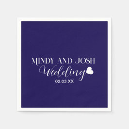 Elegant Script floating heart Pappersservett