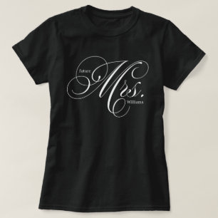 Elegant Script Future Mrs. T Shirt