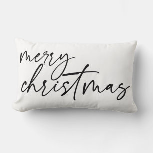 Elegant Script God jul Lumbarkudde