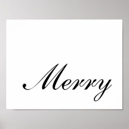 Elegant Script God Jul Poster