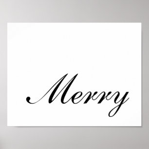 Elegant Script God Jul Poster