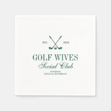Elegant Script Golf Wives Social Club Anpassad