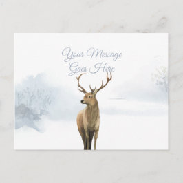 Elegant Script-Helgdagar - vinterstämpel Vykort