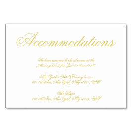 Elegant Script Island Citrus Accommodation Cards Bordsnummer