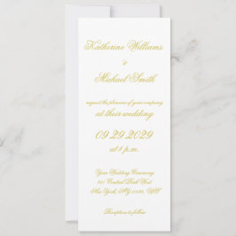Elegant Script Island Citrus Yellow Wedding Invite Inbjudningar