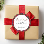 Elegant Script-julfärgerna Play Tartan Runt Klistermärke<br><div class="desc">Lägg dina helgdag i stil i festive med vår Klan Tartan Red och Grönt Stewart Tartan Play. Denna klassiska och tidlösa design ger presenter en aning värme och tradition. Oavsett om du lägger in tankfulla presenter för nära och kära eller lägger till en festlig beröring till dina dekorationer, är det...</div>