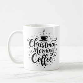 Elegant Script-julmorgonkaffe Mugg