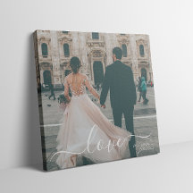 Elegant Script Kärlek, Personligt bröllp Photo