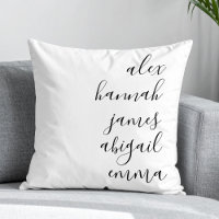 Elegant Script Kids Namn Personlig Family