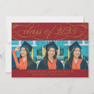 ELEGANT SCRIPT-KLASS AV 2025 PHOTO STUDENTEN INBJUDNINGAR