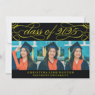 ELEGANT SCRIPT-KLASS AV 2025 PHOTO STUDENTEN INBJUDNINGAR