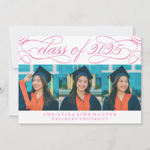 ELEGANT SCRIPT-KLASS AV 2025 PHOTO STUDENTEN INBJUDNINGAR