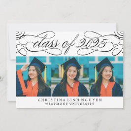 ELEGANT SCRIPT-KLASS AV 2025 PHOTO STUDENTEN INBJUDNINGAR