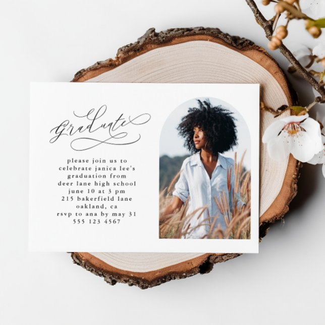 Elegant Script med Photo Arch-Studentfest (Skapare uppladdad)