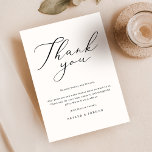 Elegant Script Modern bröllopsreception Bord Tack Kort<br><div class="desc">Tack för ditt Bord-kort med Elegant Script Modern Wedding Reception (Modern bröllopsmottagning). Varje kort, ett tecken på uppskattning, är utformat med en unik kombination av enkelhet och elegans. Perfekt för alla stil av djur, från intima till stora, har dessa "enkla bröllop-tackkort" ett tidlöst skript som talar sitt tydliga språk. Perfekt...</div>
