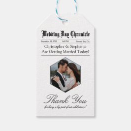 Elegant Script Modern Wedding Customized Thank You Presentetikett