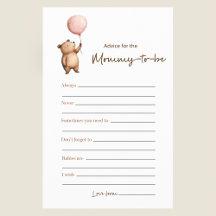 Elegant Script Mommy To Be Trivia Brown Minimalist