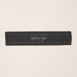 Elegant Script Monogram Editable Black Grått White<br><div class="desc">Eleganten tittar textdesign,  anpassa som du vill!</div>