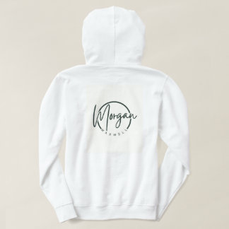Elegant Script Monogram Personlig Namn Tröja Hoodie