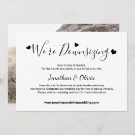 Elegant Script - nedtoning av mindre Bröllop-foto Meddelande