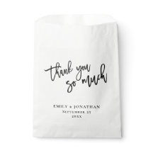 Elegant Script Newlyweds Namn Tack Bröllop