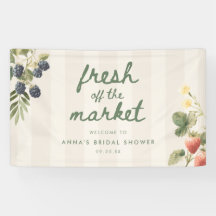 Elegant Script Nyss på Marknaden Bröllopsdusch