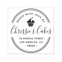 Elegant script och gräns Bakery logotyp business