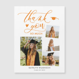 Elegant Script Orange 4 Photo Studenten Tack