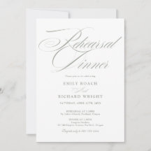 Elegant Script Övningsmiddag Sage Grön