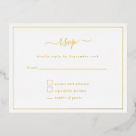 Elegant Script Party OSA kort Luxury Foil