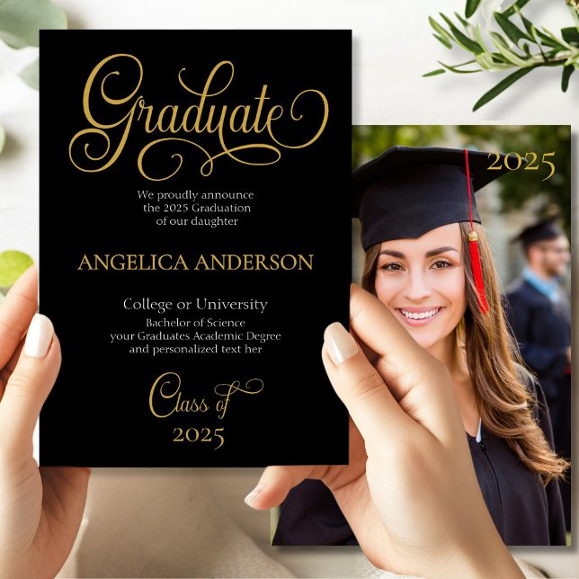 Elegant Script Photo College Universiteten Student Meddelande (Skapare uppladdad)