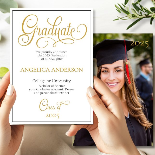 Elegant Script Photo College Universiteten Student Meddelande (Skapare uppladdad)