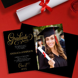 Elegant Script Photo College Universiteten Student Meddelande