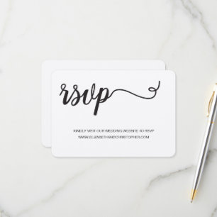 Elegant Script QR-kodgenerator bröllop webbplats OSA Kort