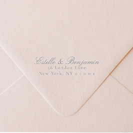 Elegant Script Return Address Wedding Självfärgande Stämpel