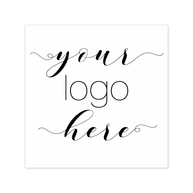 Elegant Script Self Bläck Anpassningsbar 1,5 x 1,5 Självfärgande Stämpel (Design)