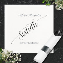 Elegant Script Sextioårsfirande