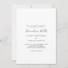 Elegant Script Spain Nuestra Boda Inbjudningar